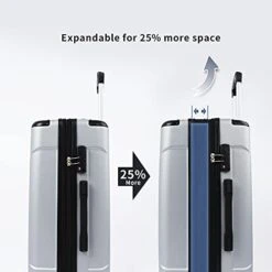Merax 3 Piece Luggage Sets ABS Expandable Spinner Suitcase With TSA Lock 20 Inch 24 Inch 28 Inch 17 Merax 3 Piece Luggage Sets ABS Expandable Spinner Suitcase With TSA Lock 20 Inch 24 Inch 28 Inch -Samsonite Shop 41D9U9DOrtL