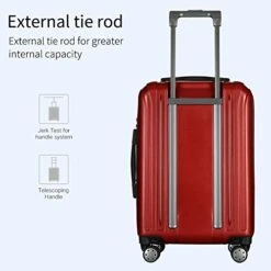 3 Piece Hardshell Luggage Set, Expandable Lightweight Suitcase Sets With Spinner Wheels, TSA Lock (20/24/28 Inch), Red -Samsonite Shop 41E0 BzkLLL