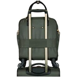 Kenneth Cole Reaction Women's Chelsea Luggage Chevron Softside 8-Wheel Spinner Expandable Suitcase Collection, Olive, 4 Underseater -Samsonite Shop 41ETeim8H2L