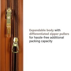 BADGLEY MISCHKA Mia 3 Piece Expandable Retro Luggage Set (Black) -Samsonite Shop 41FIgEJ8K1L