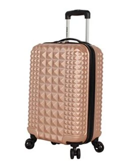 Steve Madden Luggage Set 3 Piece - Lightweight Hardside Suitcase Set - Includes 20 Inch Carry On, 24In/28In Checked Bag With 8-Wheel Rolling Spinner (Rose Gold, One Size) -Samsonite Shop 41FPxV138fL