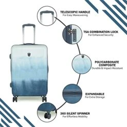 HEYS TIE-DYE Blue Rang Blue Color Case Large Size, Blue, 26", Luggage -Samsonite Shop 41HOxZJGE3L