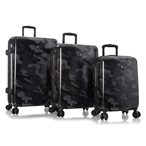Heys Black Camo 3pc Spinner Luggage Set (Black) 3 Heys Black Camo 3pc Spinner Luggage Set (Black)