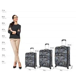 Lucas Designer Luggage Collection - 3 Piece Softside Expandable Ultra Lightweight Spinner Suitcase Set - Travel Set Includes 20 Inch Carry On, 24 Inch & 28 Inch Checked Suitcases (Diva) 14 Lucas Designer Luggage Collection - 3 Piece Softside Expandable Ultra Lightweight Spinner Suitcase Set - Travel Set Includes 20 Inch Carry On, 24 Inch & 28 Inch Checked Suitcases (Diva) -Samsonite Shop 41IJgB4YshL