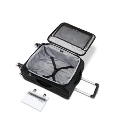 Samsonite Aspire DLX Softside Expandable Luggage With Spinner Wheels, Black, Carry-On 20-Inch -Samsonite Shop 41Ie3jALFJL