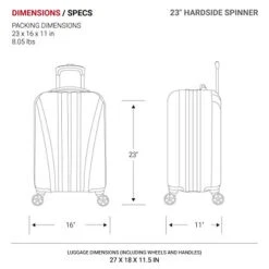 SwissGear 7585 Hardside Spinner Luggage, Silver, Checked-Medium 23-Inch -Samsonite Shop 41J2jXWrYTL