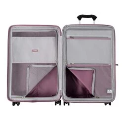 Travelpro Maxlite Air Hardside Expandable Luggage, 8 Spinner Wheels, Lightweight Hard Shell Polycarbonate, Orchid Pink Purple, Checked-Medium 25-Inch -Samsonite Shop 41JcIa0xY1L
