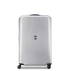 DELSEY Paris Securitime Expandable Luggage With Spinner Wheels, Silver, Checked-Large 29 Inch -Samsonite Shop 41KIduhm4ML