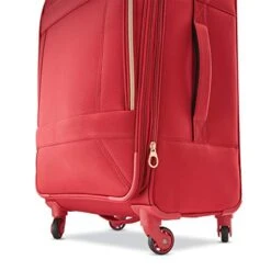 American Tourister Belle Voyage Softside Luggage With Spinner Wheels, Red, Carry-On 21-Inch -Samsonite Shop 41KLLo42oPL