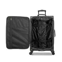 U.S. Traveler Aviron Bay Expandable Softside Luggage With Spinner Wheels, Black, 3-Piece Set (23/27/31) -Samsonite Shop 41KpEzOtgjL