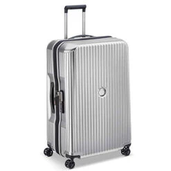 DELSEY Paris Securitime Expandable Luggage With Spinner Wheels, Silver, Checked-Large 29 Inch -Samsonite Shop 41Llfs5DVwL