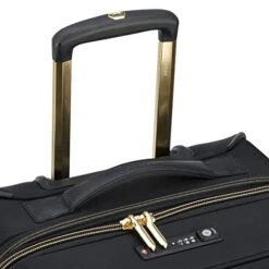 DELSEY Paris Montrouge Softside Expandable Luggage With Spinner Wheels, Black, Checked-Medium 25 Inch -Samsonite Shop 41MA8XmE8aL