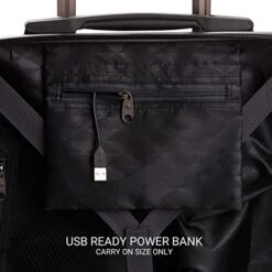 SwissGear 7272 Energie Hardside Luggage Carry-On Luggage With Spinner Wheels & TSA Lock, Black, 19” -Samsonite Shop 41Mg7 LyFSL