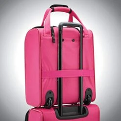 American Tourister 4 Kix Expandable Softside Luggage, Pink, Underseater -Samsonite Shop 41NJpWLE44L