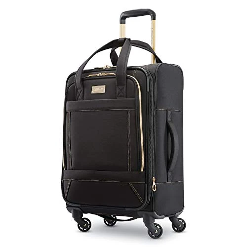 American Tourister Belle Voyage Softside Luggage With Spinner Wheels, Black, 21" 3 American Tourister Belle Voyage Softside Luggage With Spinner Wheels, Black, 21"