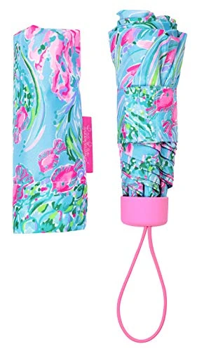 Lilly Pulitzer Women's Mini Travel Umbrella, Best Fishes 5 Lilly Pulitzer Women's Mini Travel Umbrella, Best Fishes - Image 3