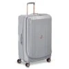 DELSEY Paris Eclipse DLX Expandable Luggage With Spinner Wheels, Harbor Gray, Checked-Large 29 Inch