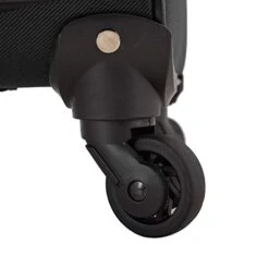 U.S. Traveler Aviron Bay Expandable Softside Luggage With Spinner Wheels, Black, 3-Piece Set (23/27/31) -Samsonite Shop 41P88W8HBpL