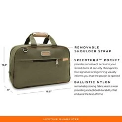 Briggs & Riley Executive Travel Duffle Bag, Olive -Samsonite Shop 41PLeOHoQLL