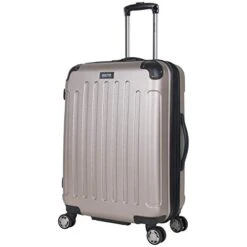 Kenneth Cole Reaction Renegade 3-Piece Luggage Expandable 8-Wheel Spinner Lightweight Hardside Travel Suitcase Set, Champagne, (20"/24"/28") -Samsonite Shop 41PcOTPciSL