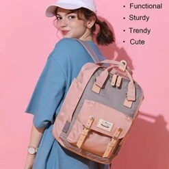 Himawari Women's Back, Pink+gray, Regular -Samsonite Shop 41PjtJ9CUsL