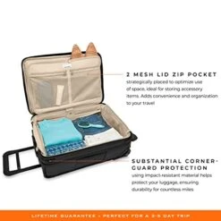 Briggs & Riley Baseline Uprights, Black, Essential 2-Wheel Carry-On 31 Briggs & Riley Baseline Uprights, Black, Essential 2-Wheel Carry-On -Samsonite Shop 41PxUMlgUTL