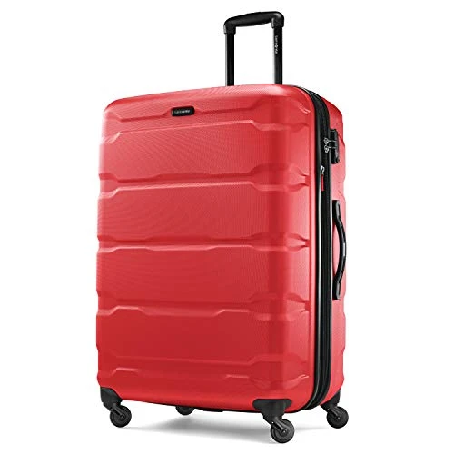 Samsonite Omni PC Hardside Expandable Luggage With Spinner Wheels, Red, Checked-Large 28-Inch 3 Samsonite Omni PC Hardside Expandable Luggage With Spinner Wheels, Red, Checked-Large 28-Inch