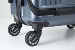 New Storm Carry-on Luggage - TSA Combination Lock - Spinner Goodyear Wheels – Carry-on Front Laptop Compartment - YKK Zipper - Integrated USB Charging Hub - Blue 14 New Storm Carry-on Luggage - TSA Combination Lock - Spinner Goodyear Wheels – Carry-on Front Laptop Compartment - YKK Zipper - Integrated USB Charging Hub - Blue -Samsonite Shop 41SWSovfhmL