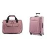 Travelpro Maxlite 5-Softside Expandable Spinner Wheel Luggage, Dusty Rose, 2-Piece Set (Tote/25)