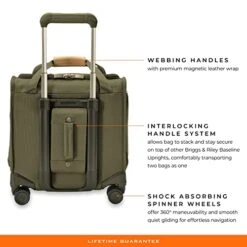 Briggs & Riley Cabin Spinner, Olive 22 Briggs & Riley Cabin Spinner, Olive -Samsonite Shop 41Vd bsN7JL