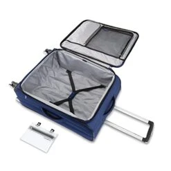 Samsonite Aspire DLX Softside Expandable Luggage With Spinner Wheels, Checked-Large 29-Inch, Blue Depth -Samsonite Shop 41VfEDAc wL