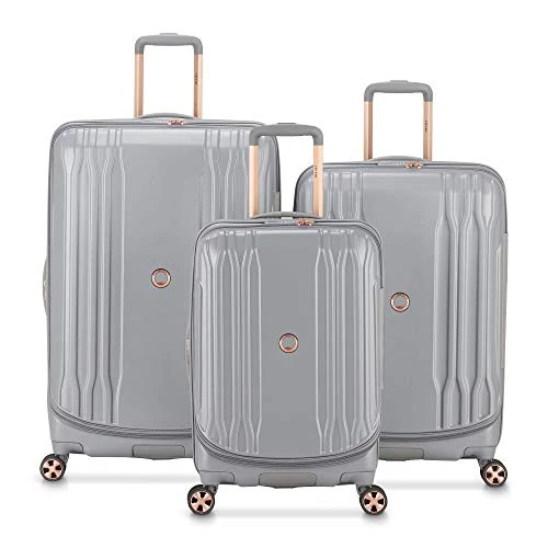 DELSEY Paris Eclipse DLX Expandable Luggage With Spinner Wheels, Harbor Gray, Checked-Large 29 Inch 4 DELSEY Paris Eclipse DLX Expandable Luggage With Spinner Wheels, Harbor Gray, Checked-Large 29 Inch - Image 2