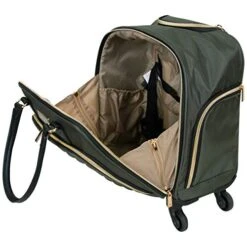 Kenneth Cole Reaction Women's Chelsea Luggage Chevron Softside 8-Wheel Spinner Expandable Suitcase Collection, Olive, 4 Underseater -Samsonite Shop 41WOaTtZfjL