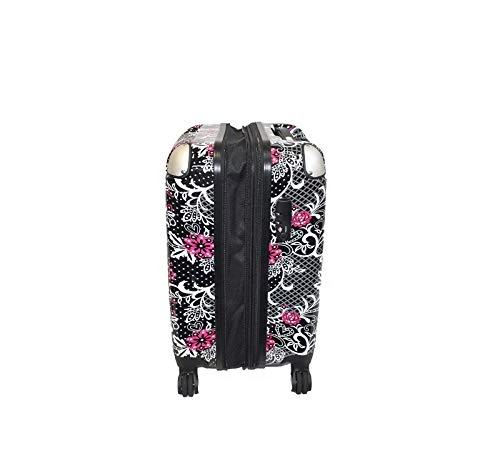 KARRIAGE-MATE Hardside Carryon Expandable Luggage With Spinner Wheels, TSA Lock (Paisley And Butterfly) 5 KARRIAGE-MATE Hardside Carryon Expandable Luggage With Spinner Wheels, TSA Lock (Paisley And Butterfly) - Image 3