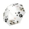 Funny Puppy Dogs And Paws Windproof Auto Open And Close Folding Umbrella, Cute Lightweight Outdoor Travel Sun And Rain Umbrella