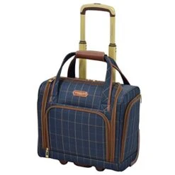 LONDON FOG Brentwood, Navy Window Pane, 15-Inch