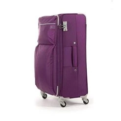 Cloe Checked Large 28 Inch Water-Resistant Luggage With 360º-spinner Wheels In Purple Color -Samsonite Shop 41Zv1GIauvL
