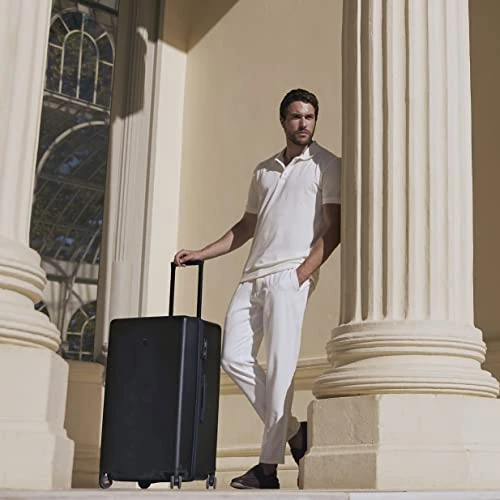 LEVEL8 Trunk Luggage, 28 Inch Luggage With Spinner Wheels, Luminous Textured 28 Inch Checked Large Luggage, Lightweight PC With TSA Lock - 28 Inch, Black 10 LEVEL8 Trunk Luggage, 28 Inch Luggage With Spinner Wheels, Luminous Textured 28 Inch Checked Large Luggage, Lightweight PC With TSA Lock - 28 Inch, Black - Image 8