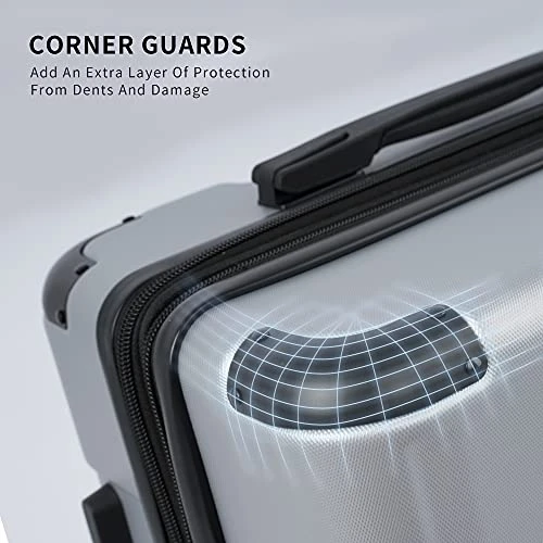 Merax 3 Piece Luggage Sets ABS Expandable Spinner Suitcase With TSA Lock 20 Inch 24 Inch 28 Inch 11 Merax 3 Piece Luggage Sets ABS Expandable Spinner Suitcase With TSA Lock 20 Inch 24 Inch 28 Inch - Image 9