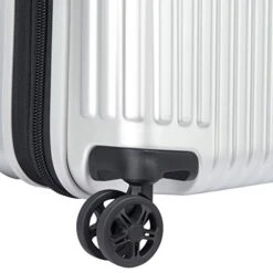 DELSEY Paris Securitime Expandable Luggage With Spinner Wheels, Silver, Carry-On 19 Inch -Samsonite Shop 41axROxFNcL
