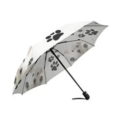 Funny Puppy Dogs And Paws Windproof Auto Open And Close Folding Umbrella, Cute Lightweight Outdoor Travel Sun And Rain Umbrella -Samsonite Shop 41azDg5z9QL