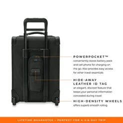 Briggs & Riley Global 2-Wheel Carry-On Duffle, Black -Samsonite Shop 41bA7XaOwLL