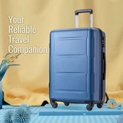 Merax Luggage Set With TSA Lock, All Expandable 3 Piece Hardshell Lightweight Suitcase Set 20inch 24inch 28inch (Blue) -Samsonite Shop 41cA4TXwOhL