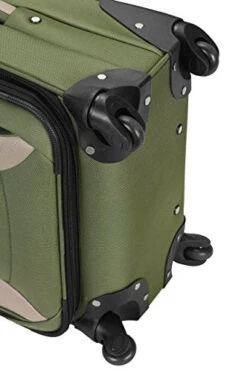 Rockland Impact Softside Spinner Wheel Luggage Set, Olive, 4-Piece (18/22/26/30) -Samsonite Shop 41dU4T mkmL