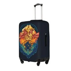 Fullmetal Alchemist Anime Travel Luggage Protector Cover Washable Suitcase Covers With Concealed Zipper Elastic Protector Case M 22-24 In -Samsonite Shop 41daUfa9USL