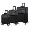 It Luggage Duo-Tone 3 Piece Softside 8 Wheel Spinner Set, Pewter/Black, 3 Pc 1 It Luggage Duo-Tone 3 Piece Softside 8 Wheel Spinner Set, Pewter/Black, 3 Pc -Samsonite Shop 41eCaDxJ uL