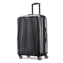 Samsonite Centric 2 Hardside Expandable Luggage With Spinner Wheels, Black, Checked-Medium 24-Inch