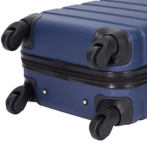 Wrangler Hardside Carry-On Spinner Luggage, Navy Blue, 20-Inch 4 Wrangler Hardside Carry-On Spinner Luggage, Navy Blue, 20-Inch - Image 2