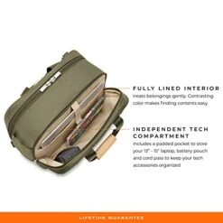 Briggs & Riley Executive Travel Duffle Bag, Olive -Samsonite Shop 41g6yj35wrL