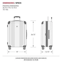 SwissGear Checked-Large 27-Inch, Black -Samsonite Shop 41geY3oT3VS